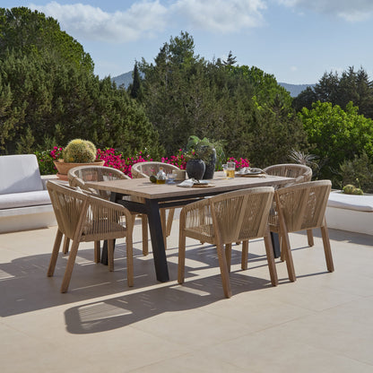 Palm 6 Seater Wooden Garden Dining Set with 6 Nala Sand  Chairs
- Laura James 