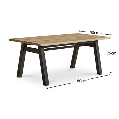 Palm Wooden Dining Table - Laura James 