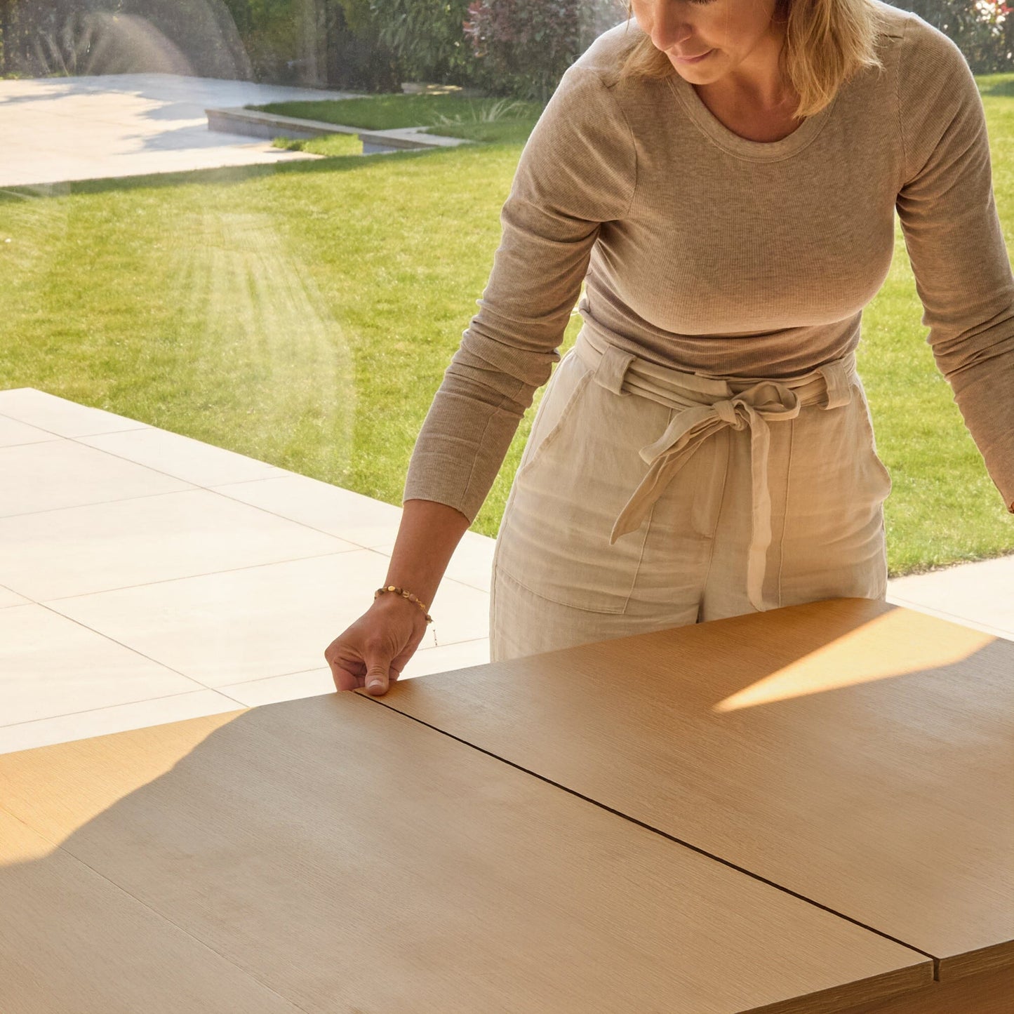 Paul Pale Oak Extending Dining Table - Laura James 