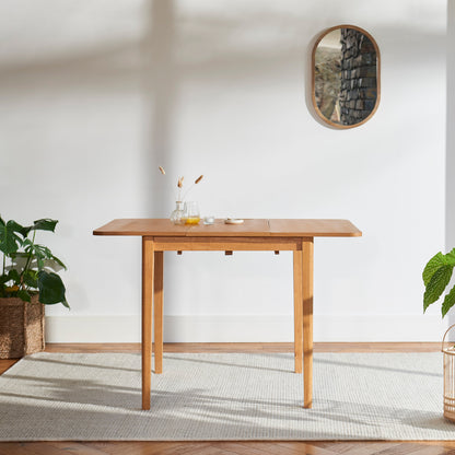 Paul 116cm Extending Dining Table - Pale Oak - Laura James 