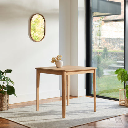 Paul 116cm Extending Dining Table - Whitewash Oak - Laura James 