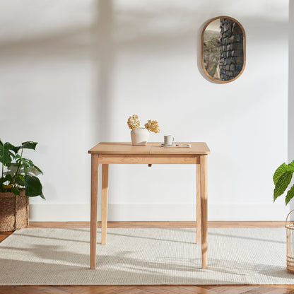 Paul 116cm Extending Dining Table - Whitewash Oak - Laura James 