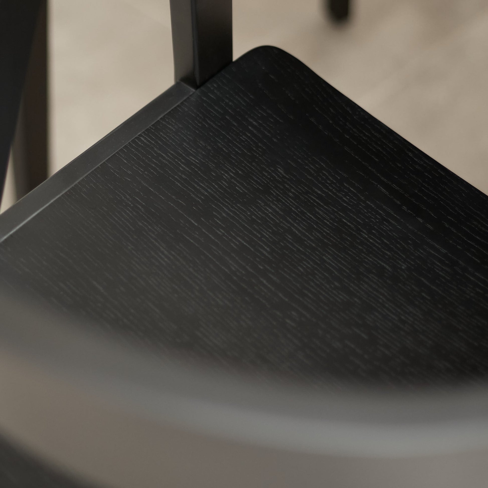 Paul Black Oak Extending Dining Table Set - 4 Seater - Ella Carver Chairs - Black Oak