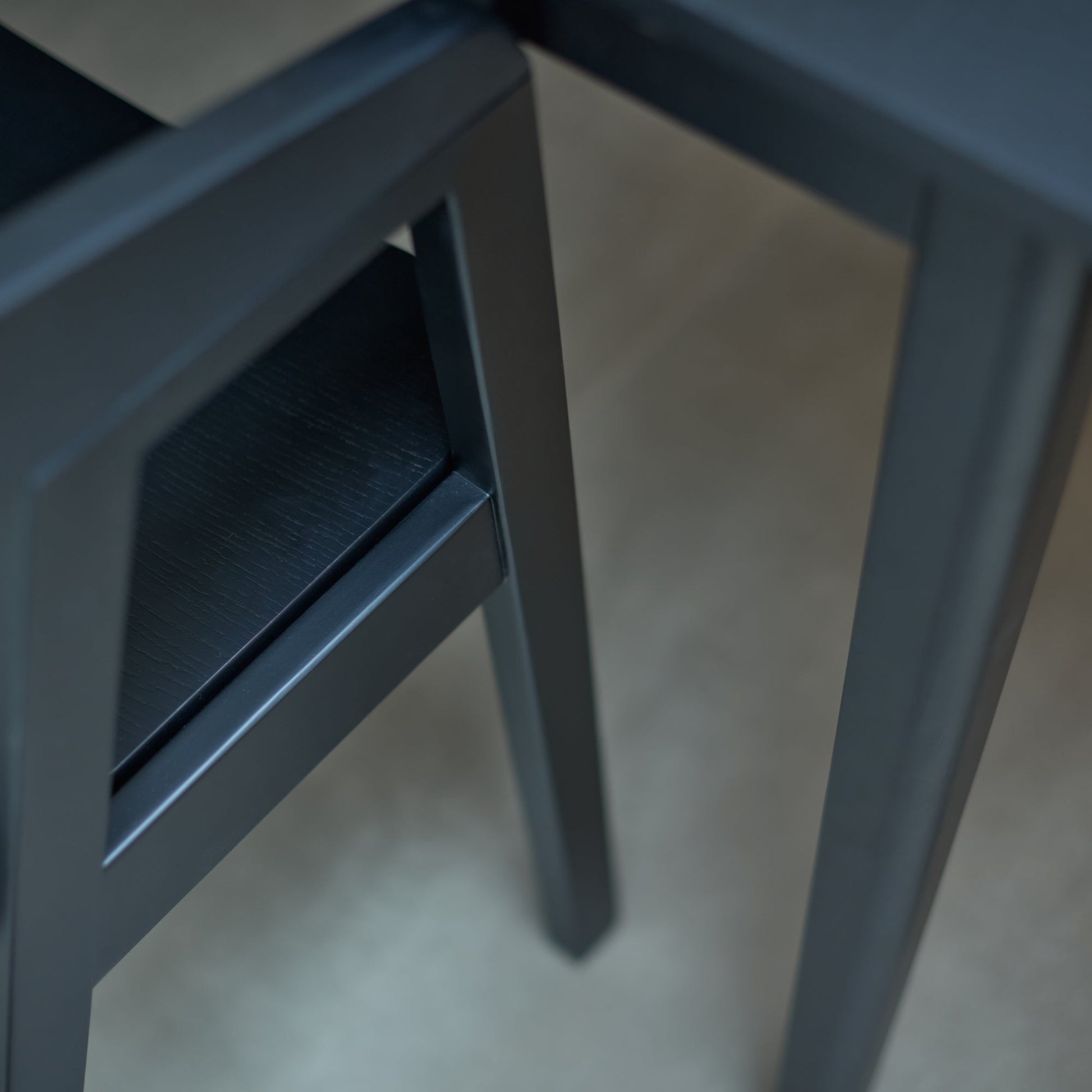 Paul Black Oak Extending Dining Table Set - 6 Seater - Ella Black Oak Carver Chairs- Laura James