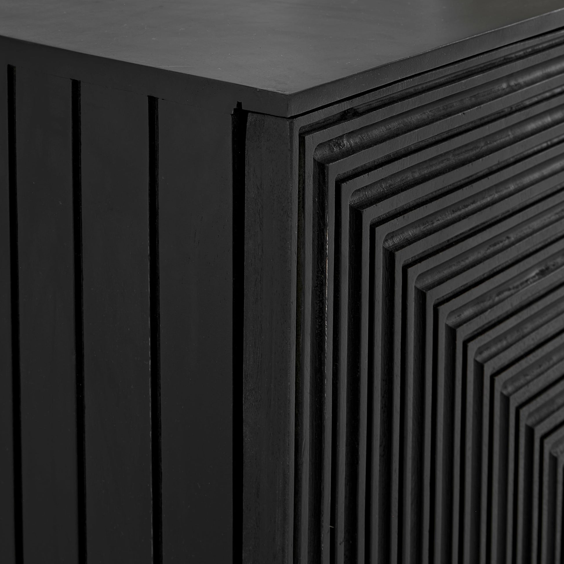 Rayna 2 Door Sideboard - Jet Black - Laura James