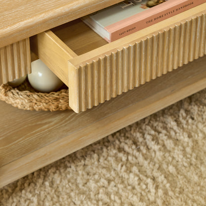 Raleigh Whitewash Coffee Table - Laura James 