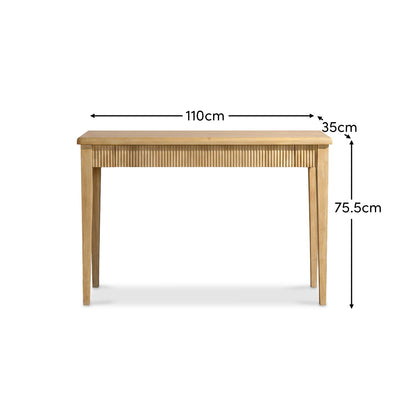 Raleigh Whitewash Console Table - Laura James 