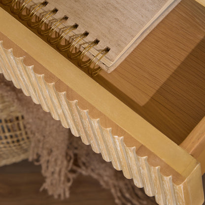Raleigh Whitewash Console Table - Laura James 