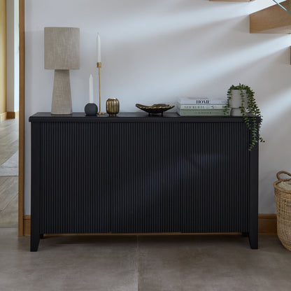 Raleigh 3 Door Large Sideboard - Black Oak - Laura James
