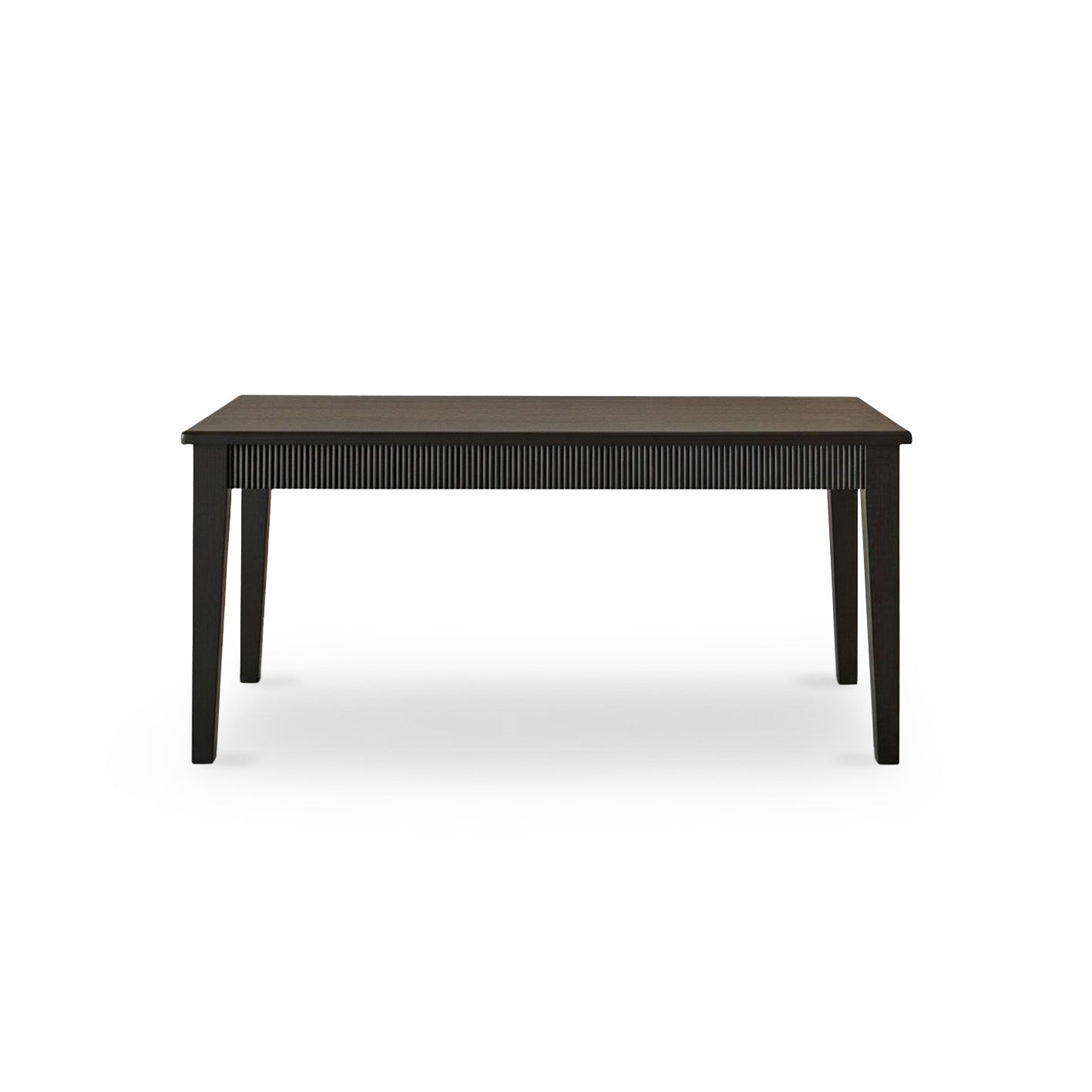 Raleigh Black Oak Rectangular Dining Table Set - 6 Seater - Carter Black Oak Dining Armchairs - Laura James 
