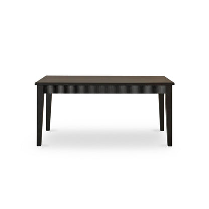 Raleigh Black Oak Rectangular Dining Table Set - 6 Seater - Carter Black Oak Dining Armchairs - Laura James 