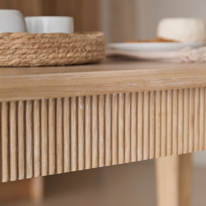 Raleigh Whitewash Oak Rectangular Dining Table - Laura James 