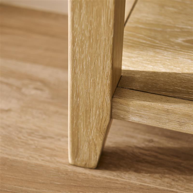 Raleigh 1 Drawer Bedside Table - Whitewash - Laura James 