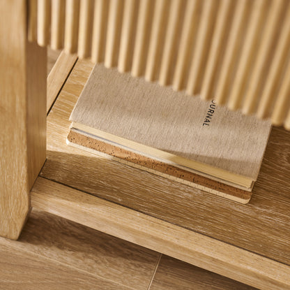 Raleigh 1 Drawer Bedside Table - Whitewash - Laura James 