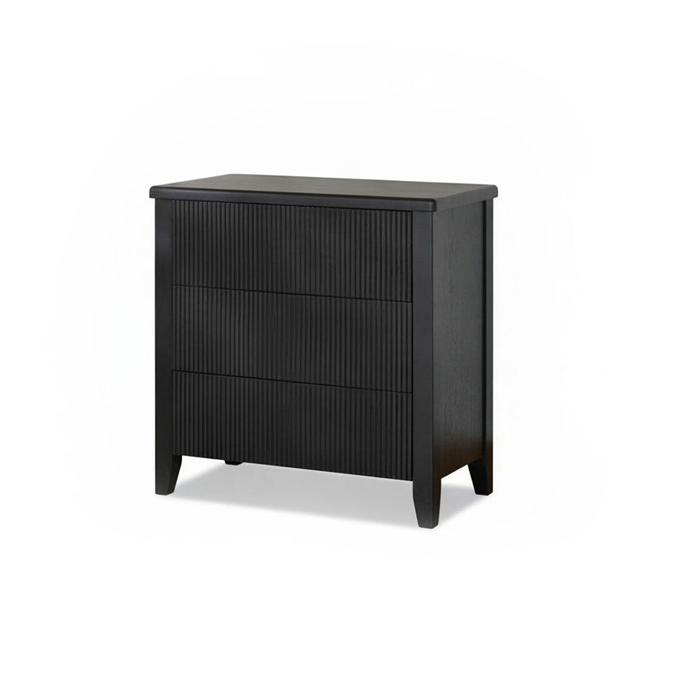 Raleigh 3 Drawer Chest of Drawers - Black Oak - Laura James