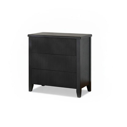 Raleigh 3 Drawer Chest of Drawers - Black Oak - Laura James