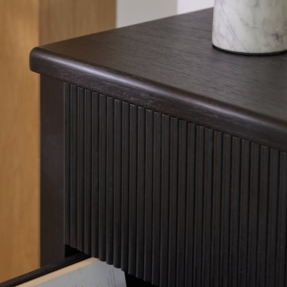 Raleigh 3 Drawer Chest of Drawers - Black Oak - Laura James