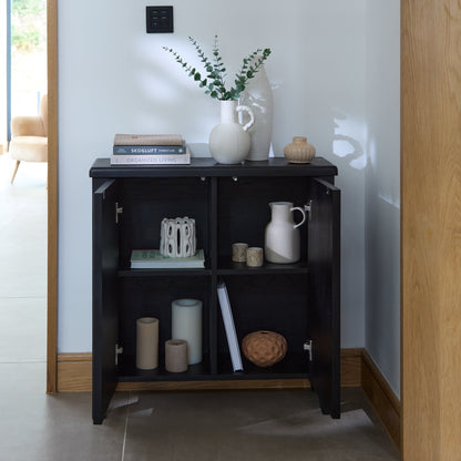 Raleigh 2 Door Small Sideboard - Black Oak - Laura James