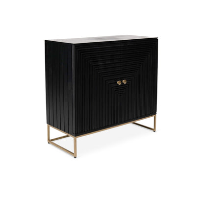 Rayna 2 Door Sideboard - Jet Black - Laura James