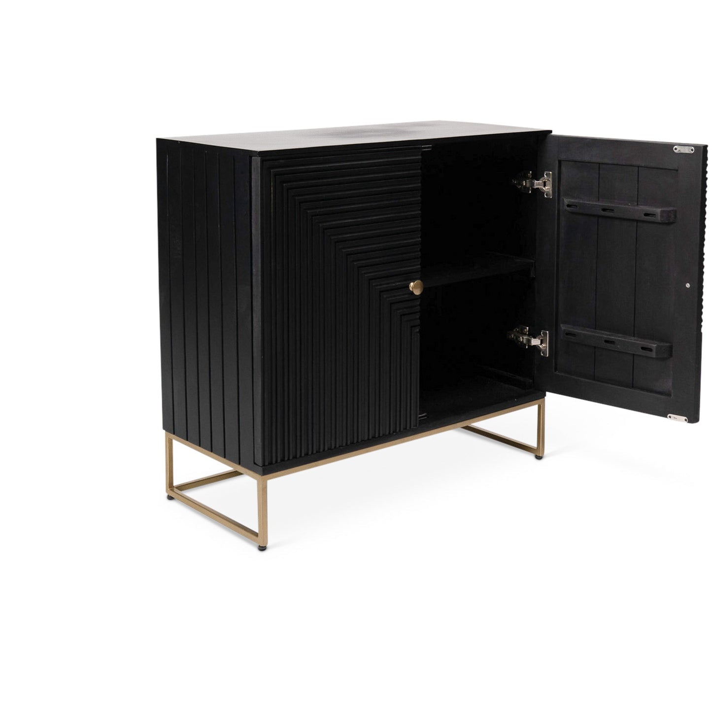 Rayna 2 Door Sideboard - Jet Black - Laura James