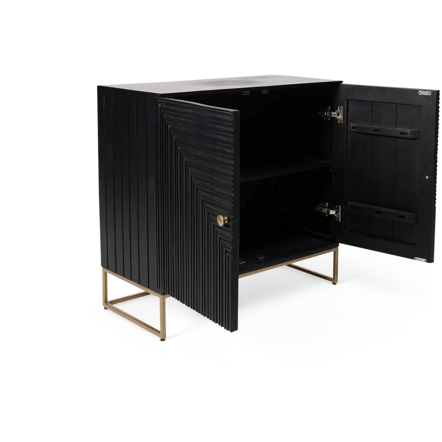 Rayna 2 Door Sideboard - Jet Black - Laura James