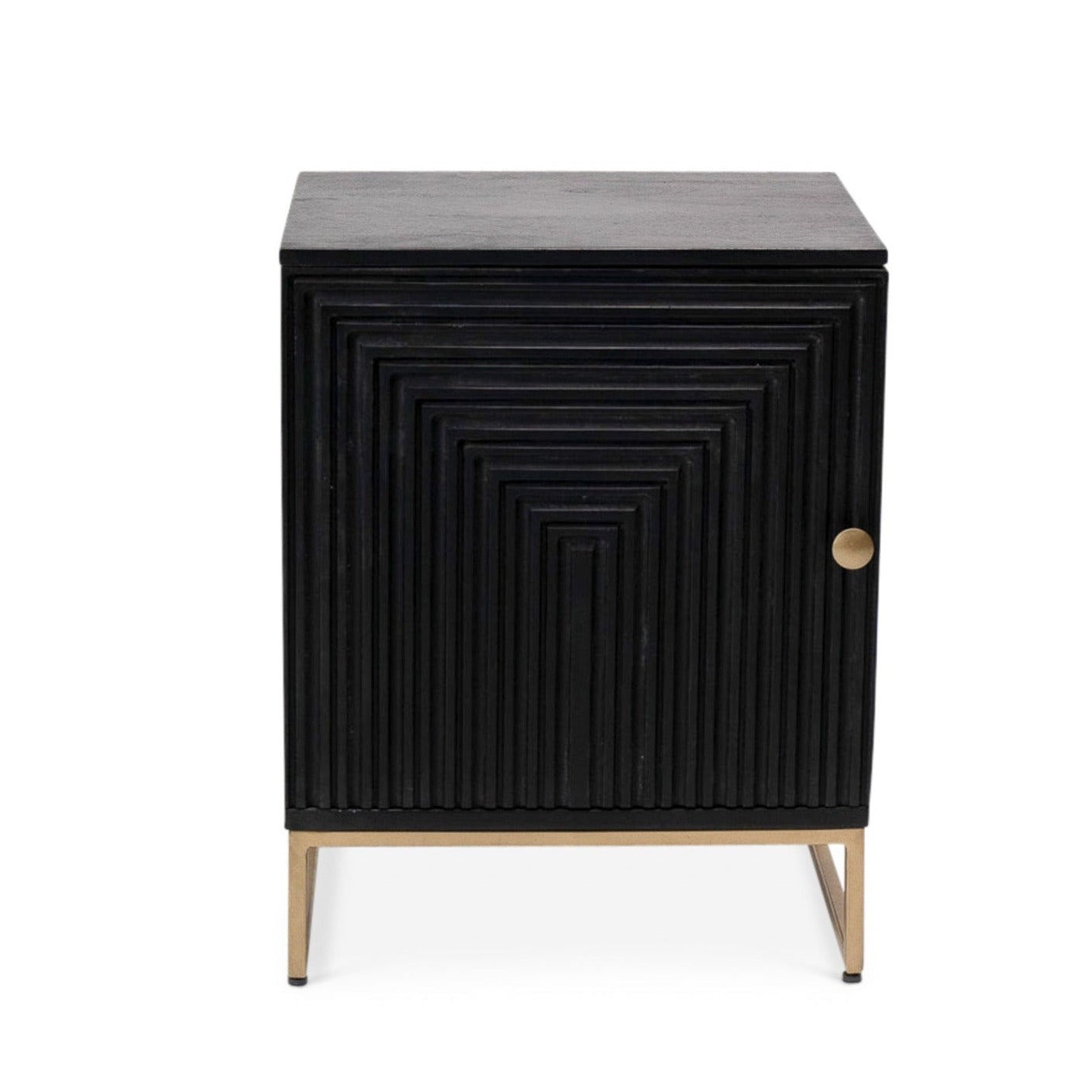 Rayna Bedside Table - Jet Black