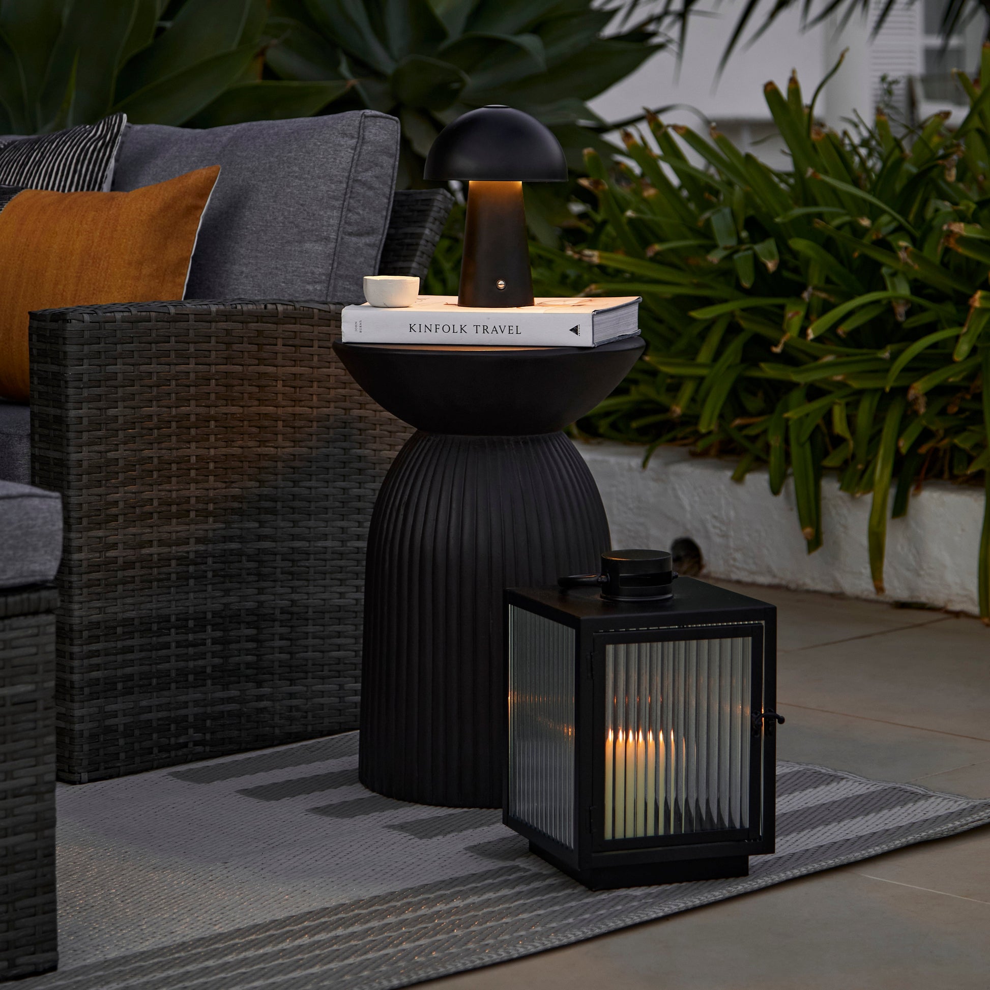 Revesby 30cm Lantern - Black Metal
 - Laura James 