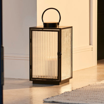 Revesby 40cm Lantern - Black Metal - Laura James