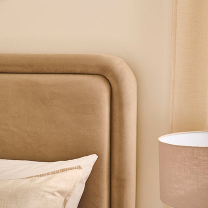 Robyn King Ottoman Bed - Driftwood - Laura James 