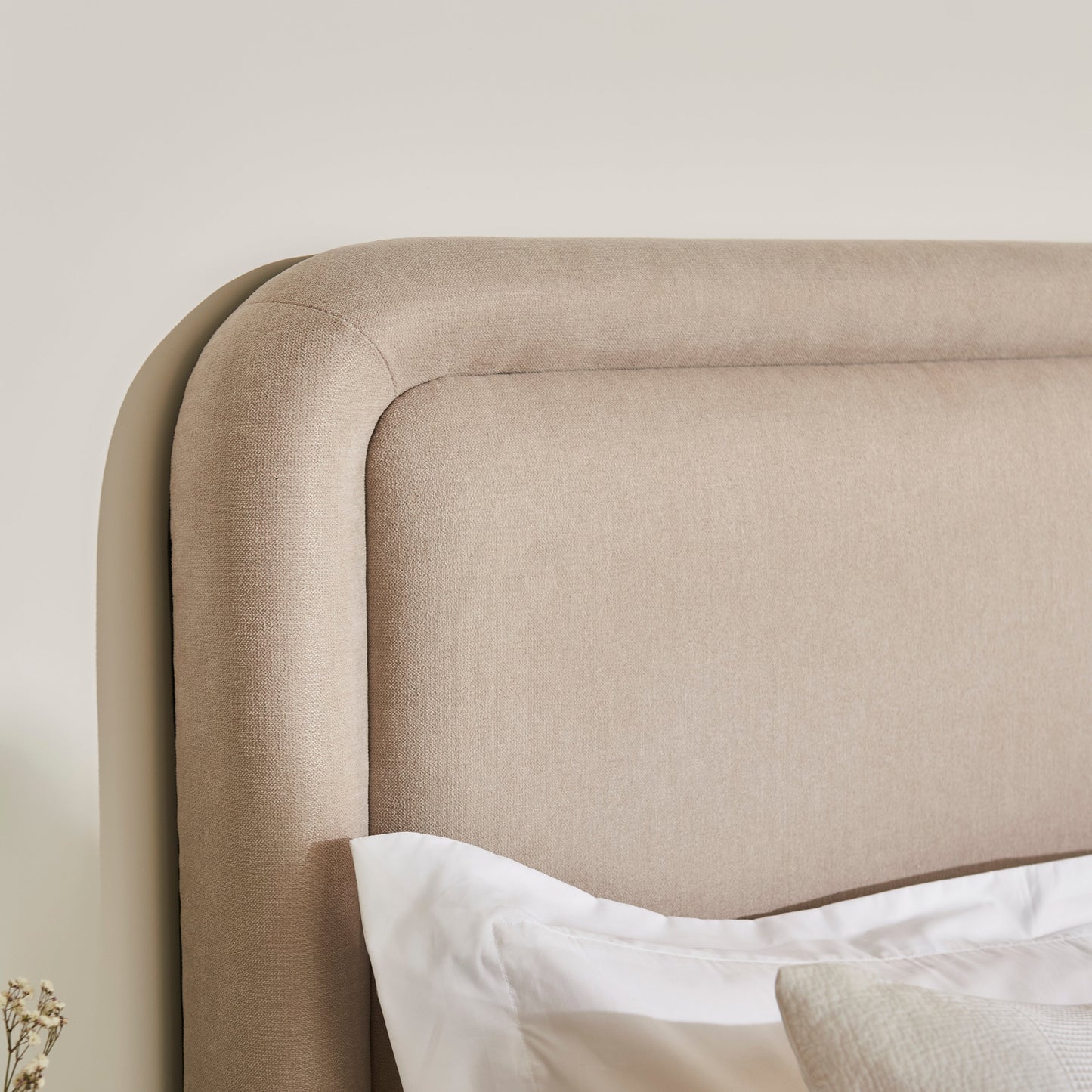 Robyn Double Ottoman Bed - Soft Beige - Laura James 