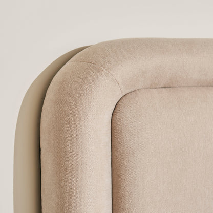 Robyn Double Ottoman Bed - Soft Beige - Laura James 
