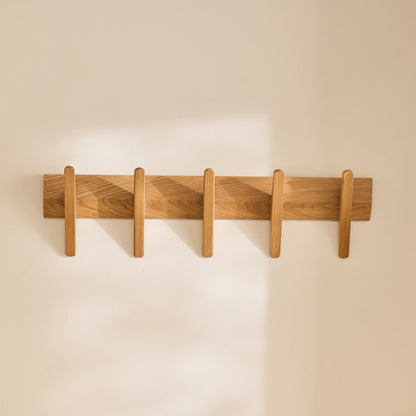 Roe Small Pale Oak Coat Rack - Laura James 