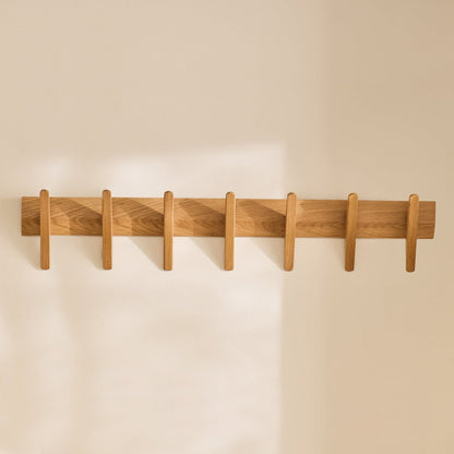 Roe Large Pale Oak Coat Rack - Laura James