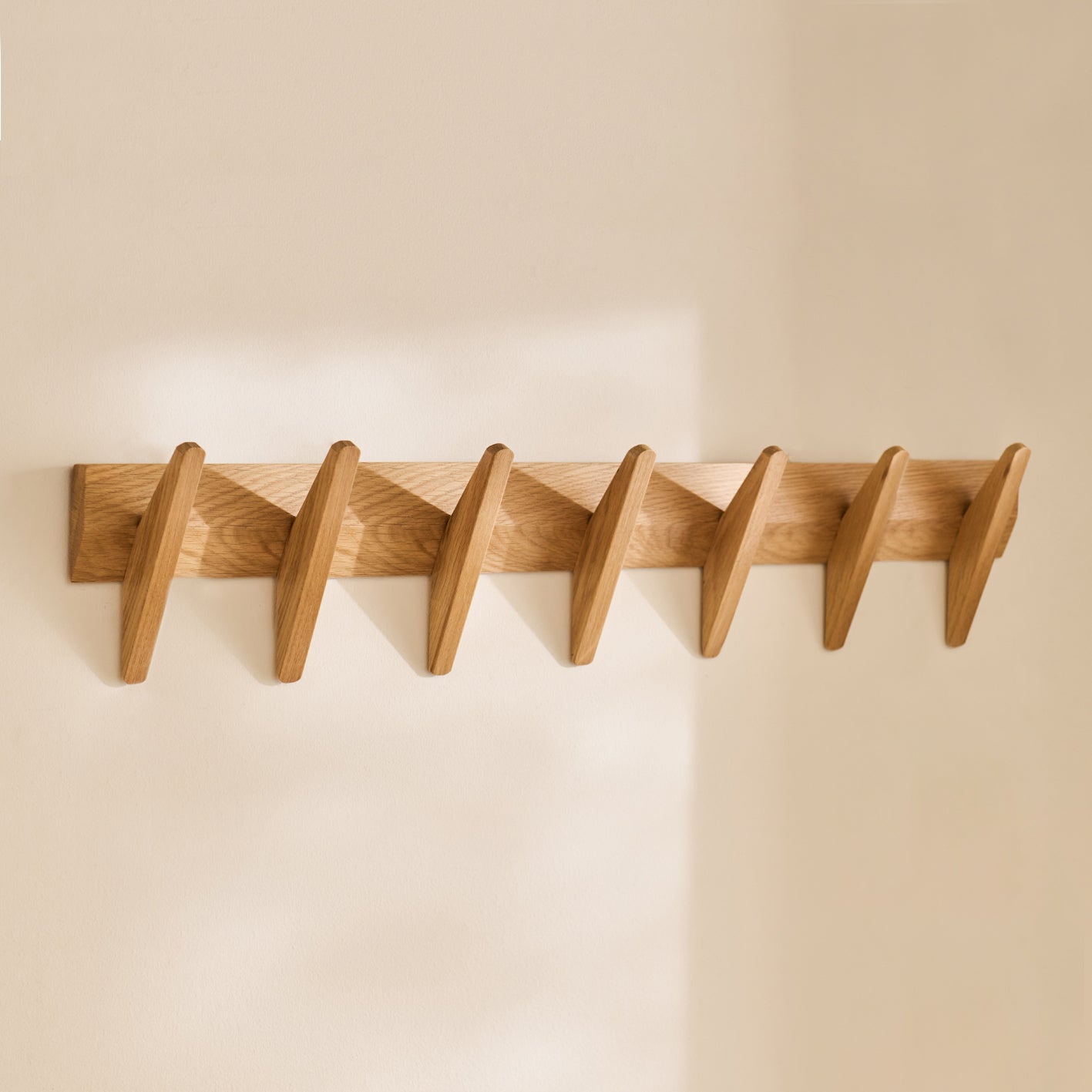 Roe Large Pale Oak Coat Rack - Laura James