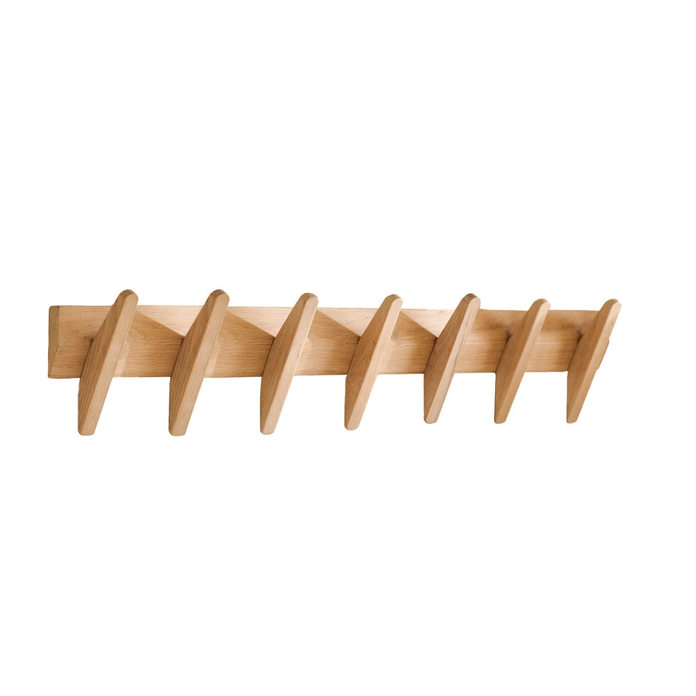 Roe Large Whitewash Oak Coat Rack