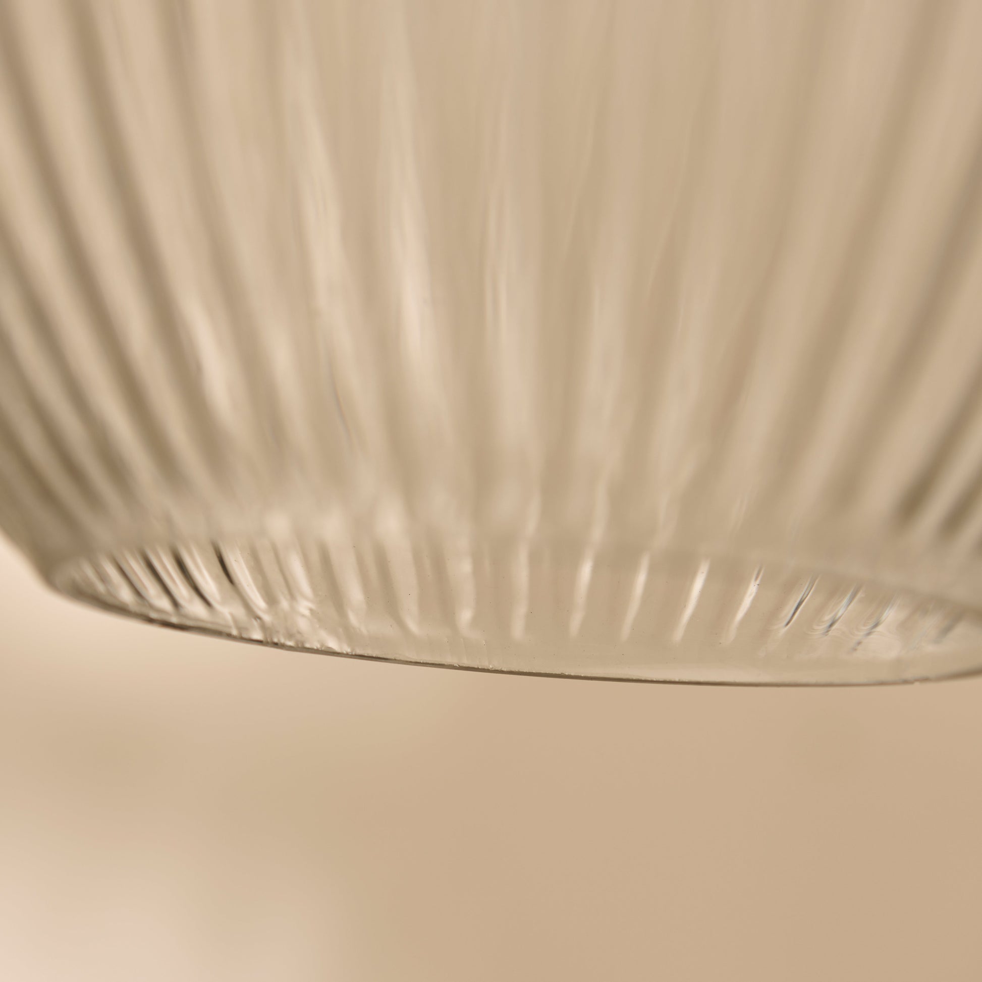 Rosehill 31cm Glass Pendant Light - Clear & Gold - Laura James