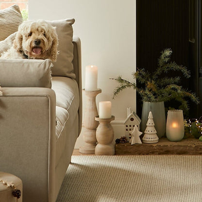 Dalen 22cm Glass Candle Holder - Frosted