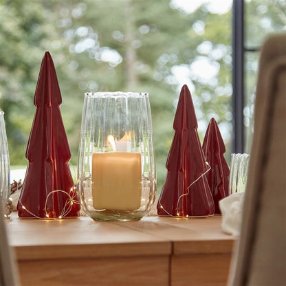 Dalen 22cm Clear Glass Candle Holder - Laura James 