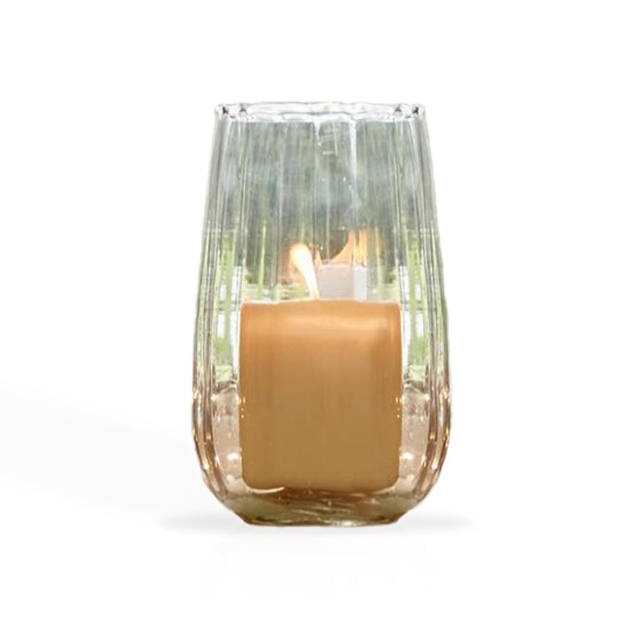 Dalen 22cm Clear Glass Candle Holder - Laura James