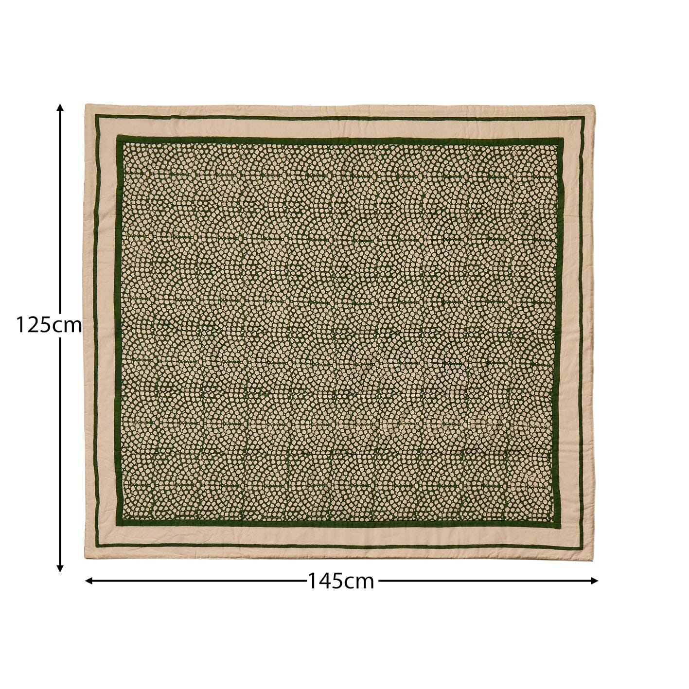 Somersby 125x145cm Bed Spread - Fern Green