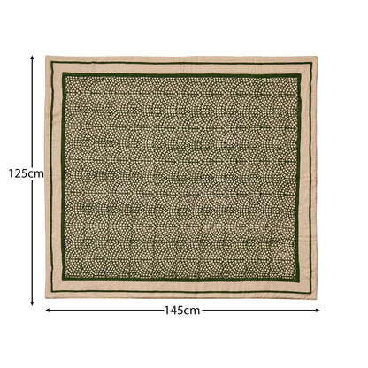 Somersby 125x145cm Bed Spread - Fern Green