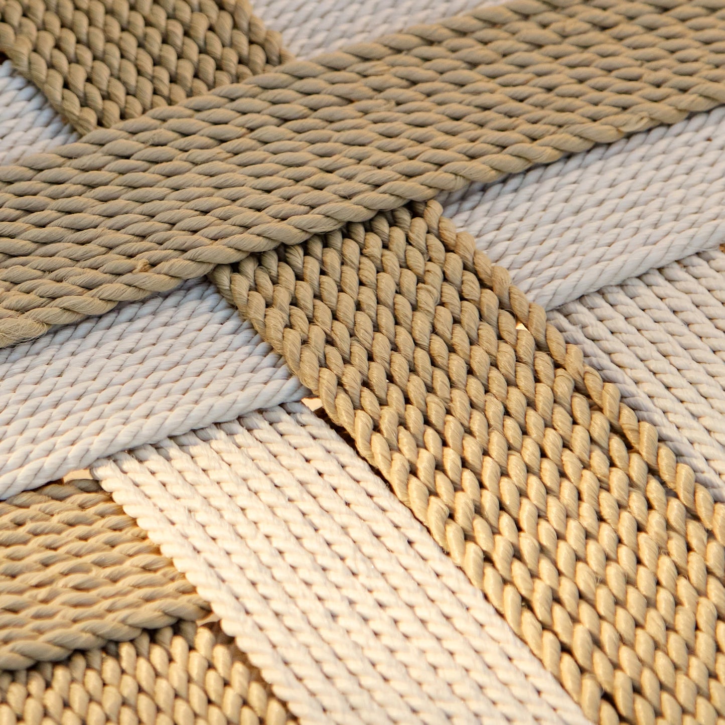 Saffron White Acacia Occasional Chair - Beige/Natural Rope - Laura James