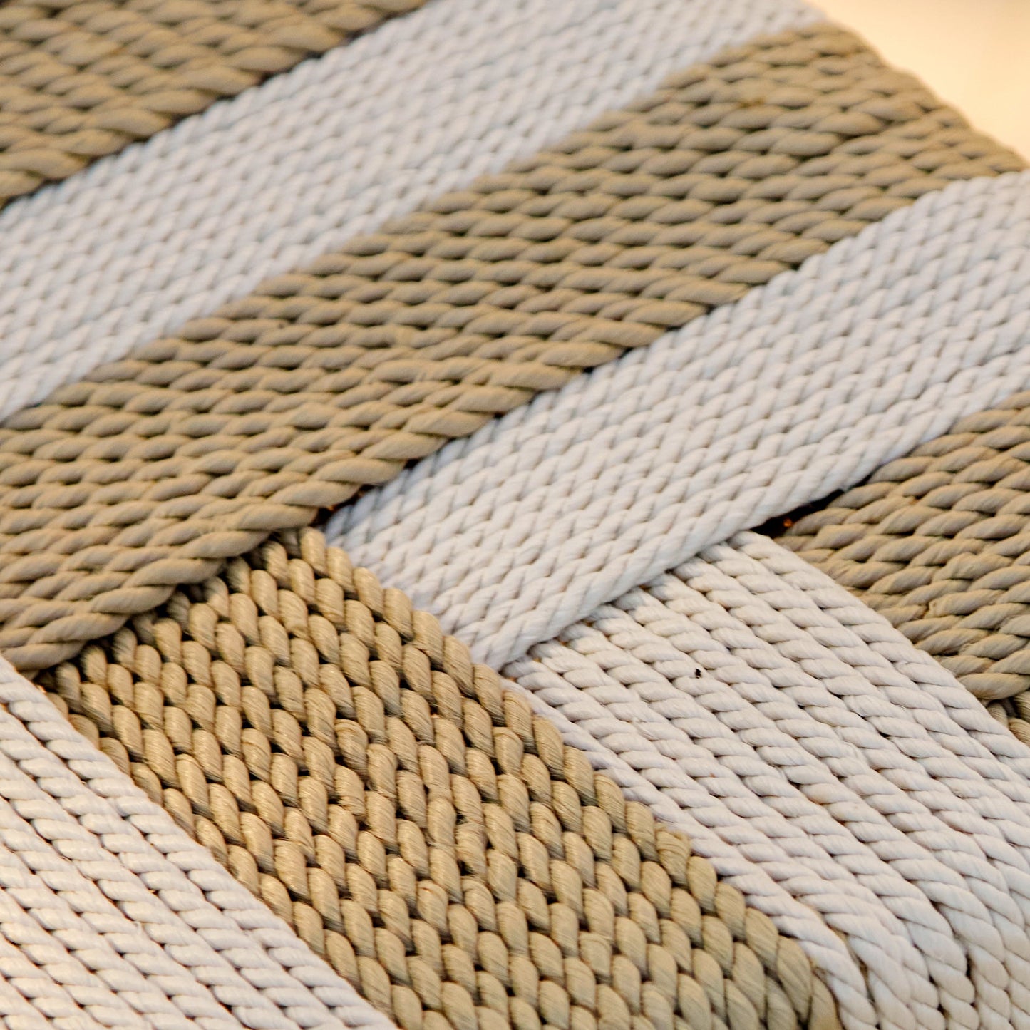 Saffron White Acacia Occasional Chair - Beige/Natural Rope - Laura James
