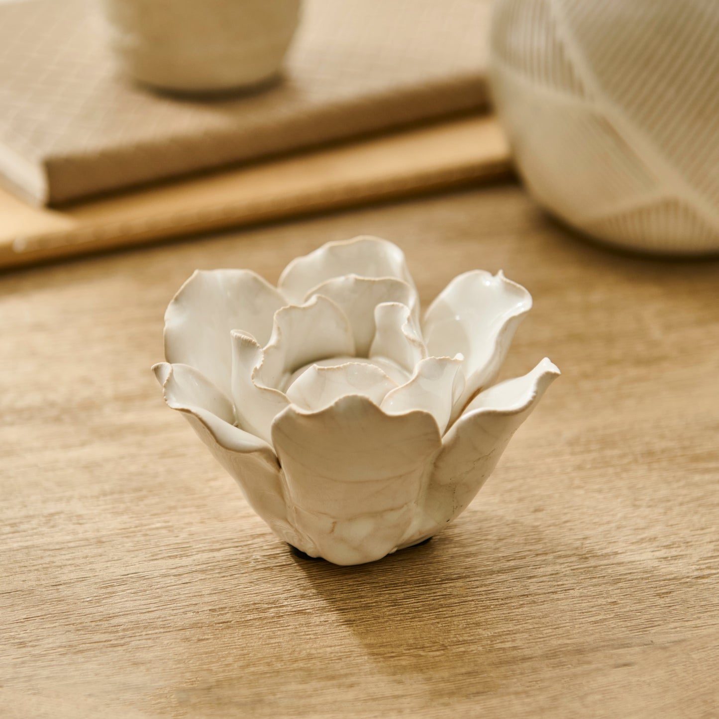 Salema_11cm_Ceramic_Flower_Ornament_Off_White-3 - Laura James