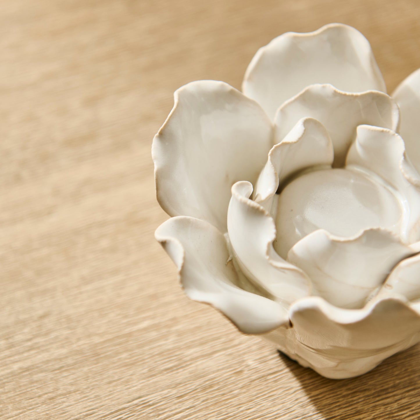 Salema_11cm_Ceramic_Flower_Ornament_Off_White-3 - Laura James