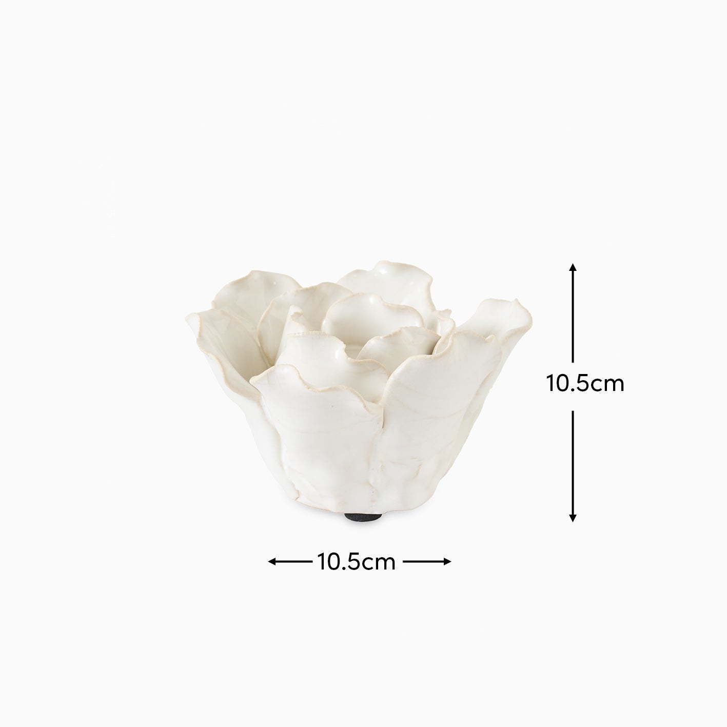 Salema_11cm_Ceramic_Flower_Ornament_Off_White-3 - Laura James