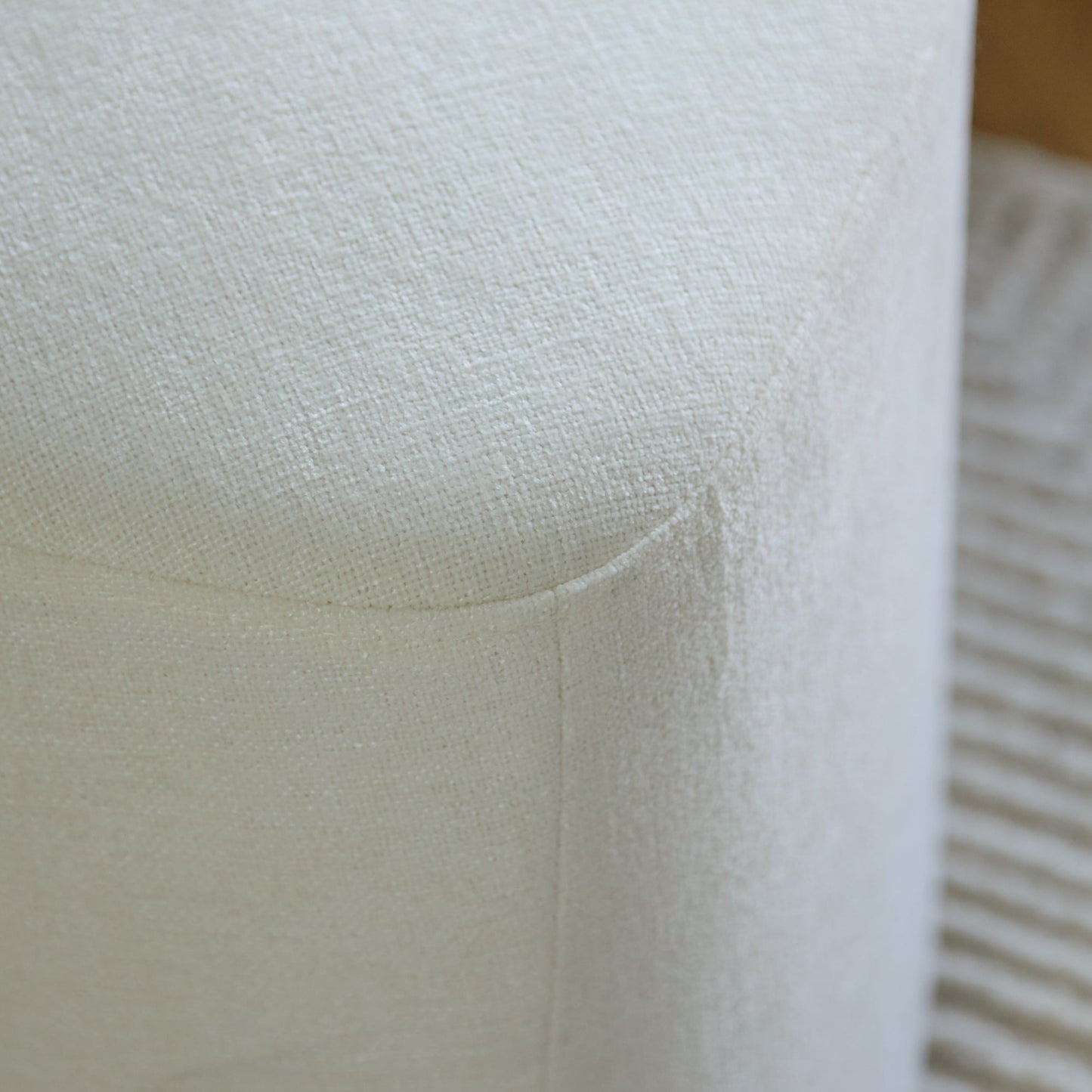 Sawyer 68cm Swivel Armchair & Alder 45cm Footstool - Oyster White