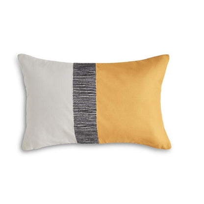Selu 35x55cm Striped Cushion Cover - Yellow -Laura James 