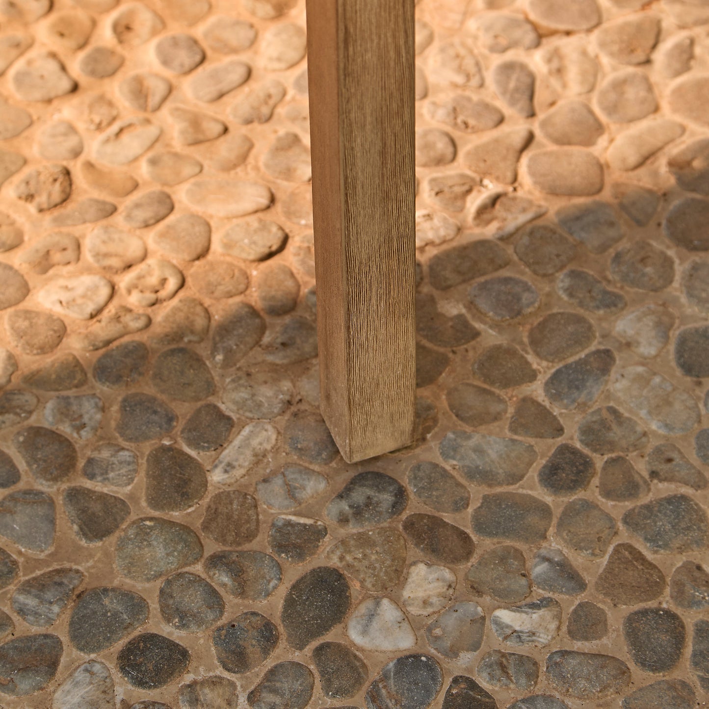 Shiro Wooden Garden Bench - Green Rope - Laura James