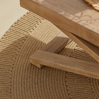 Shiro Wooden Garden Corner Sofa Set with Akira Coffee Table
- Laura James 